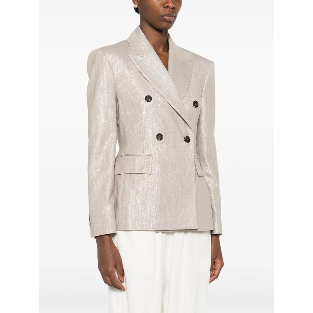 Brunello Cucinelli Neutrals Jackets - Blazers Women BRUNELLO CUCINELLI