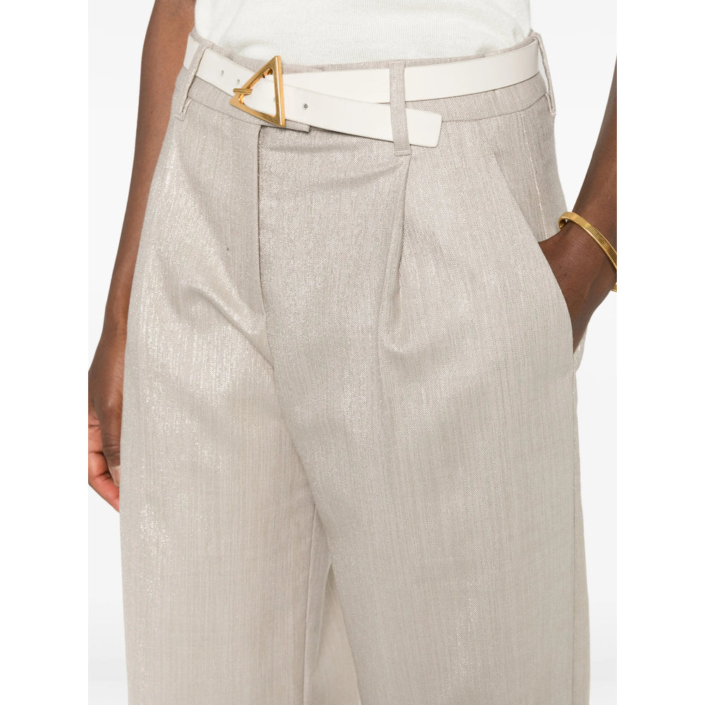 Brunello Cucinelli Neutrals Trousers - Palazzo Pants Women BRUNELLO CUCINELLI