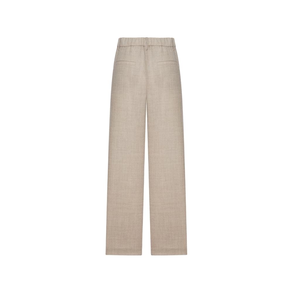 Brunello Cucinelli Neutrals Trousers - Straight Trousers Women BRUNELLO CUCINELLI