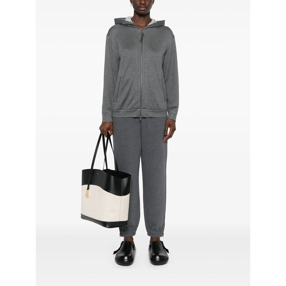 Brunello Cucinelli Grey Tops - Hoodies Women BRUNELLO CUCINELLI