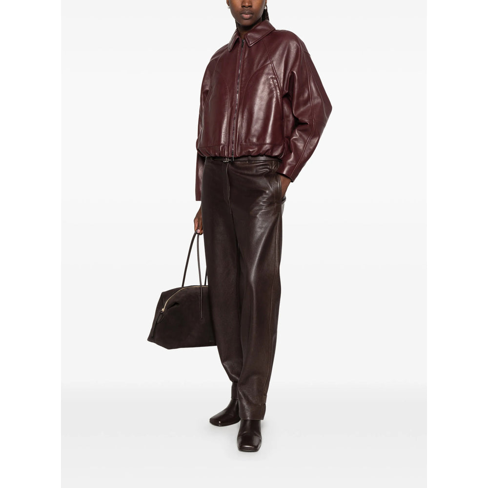 Brunello Cucinelli Red Jackets - Leather Jackets Women BRUNELLO CUCINELLI
