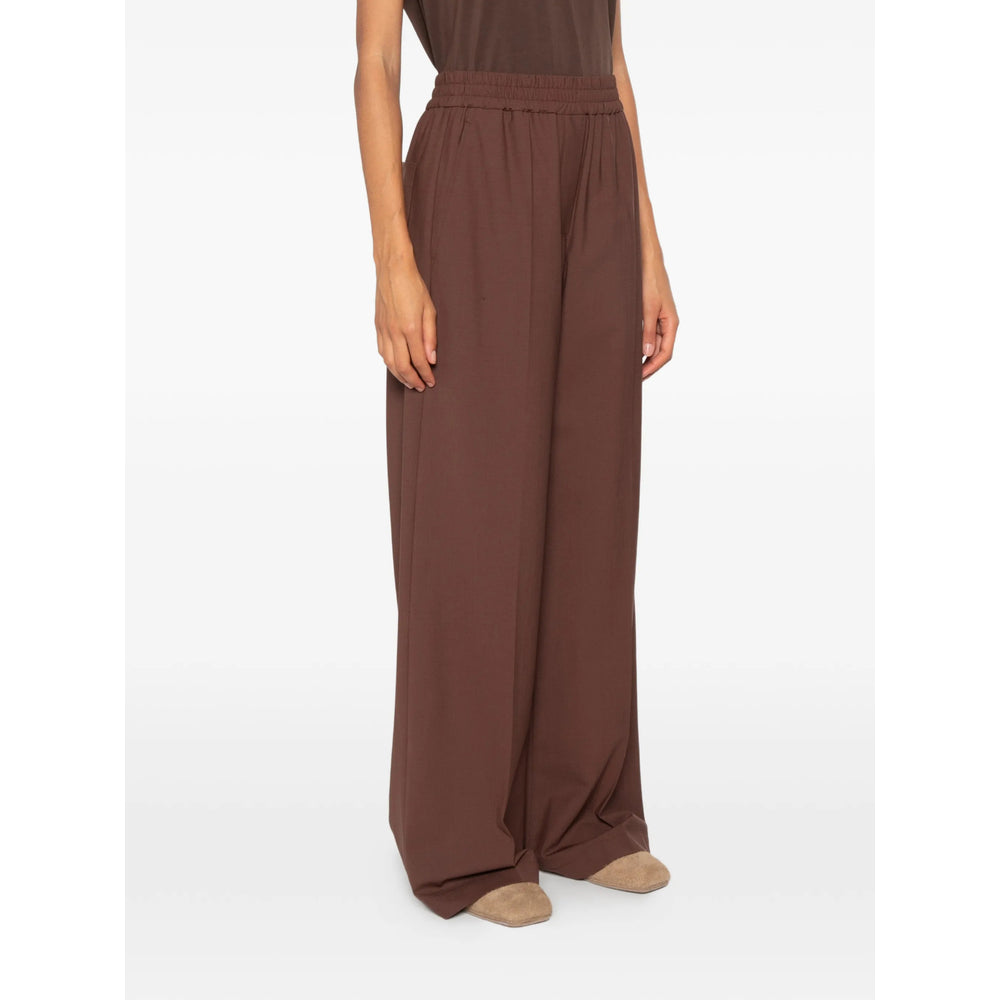 Brunello Cucinelli Brown Trousers - Palazzo Pants Women BRUNELLO CUCINELLI