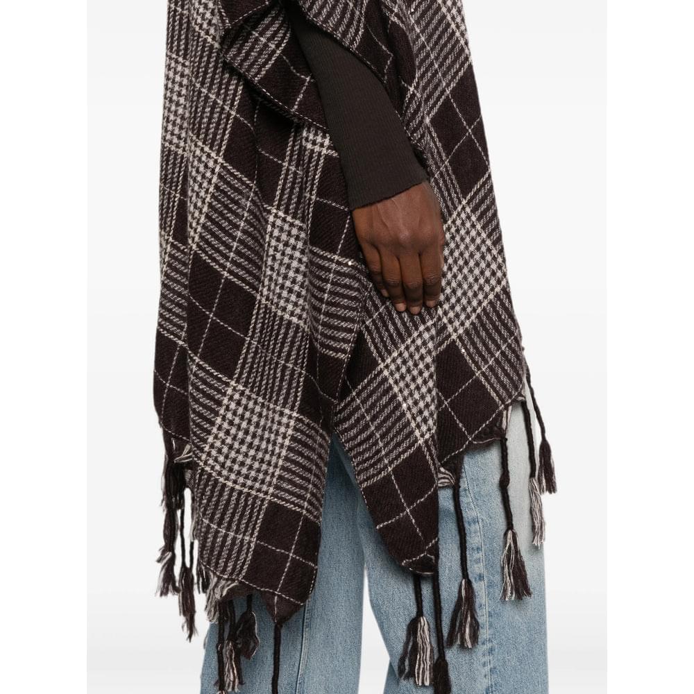 Brunello Cucinelli Brown Jackets - Capes & Ponchos Women BRUNELLO CUCINELLI