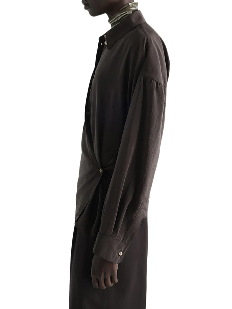 Lemaire Women Straight Collar Twisted Shirt LEMAIRE