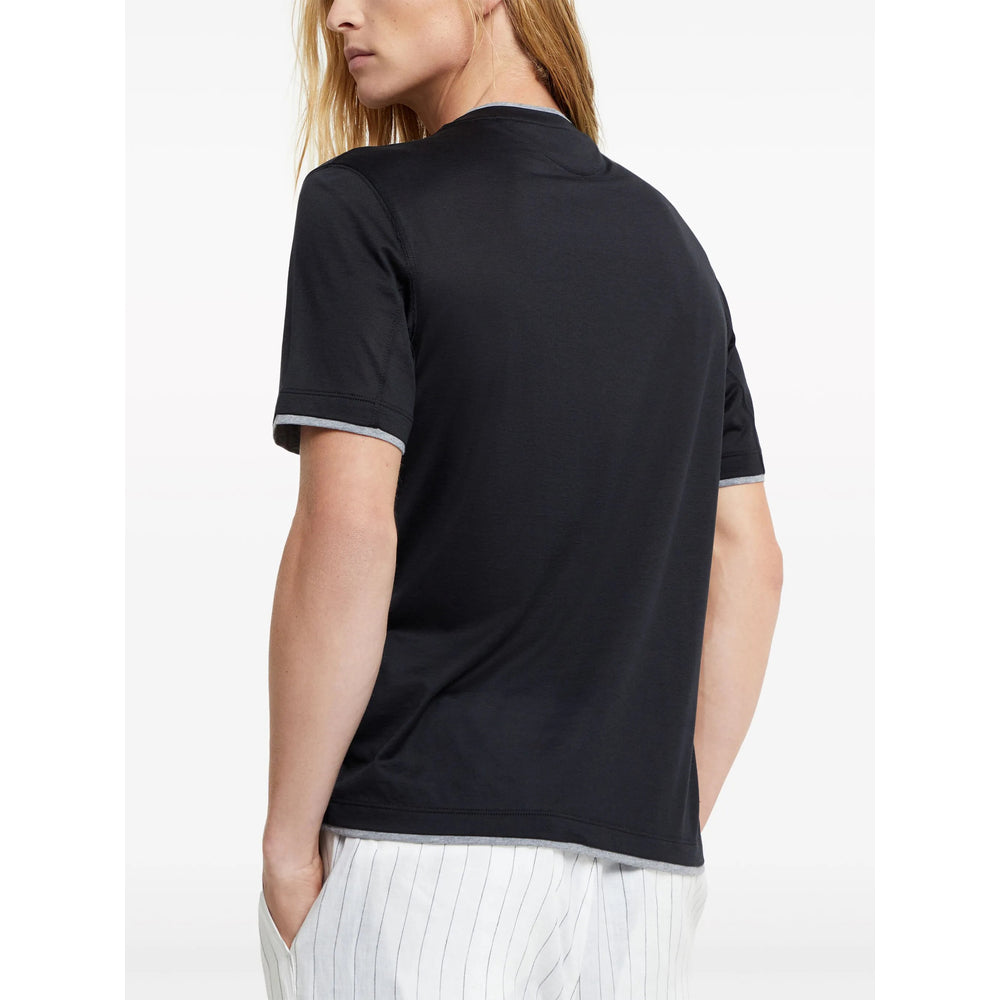 Brunello Cucinelli Black T-Shirts & Vests - T-Shirts Men BRUNELLO CUCINELLI