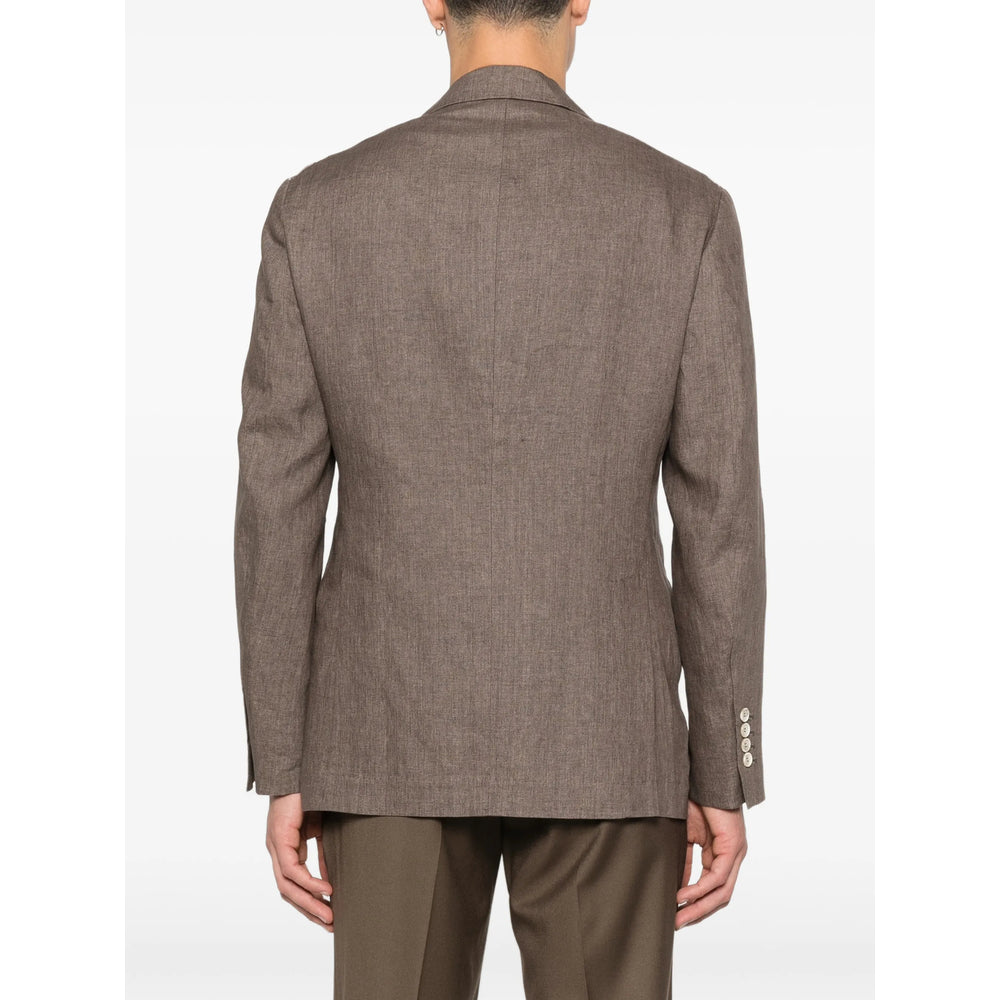 Brunello Cucinelli Brown Jackets - Blazers Men BRUNELLO CUCINELLI