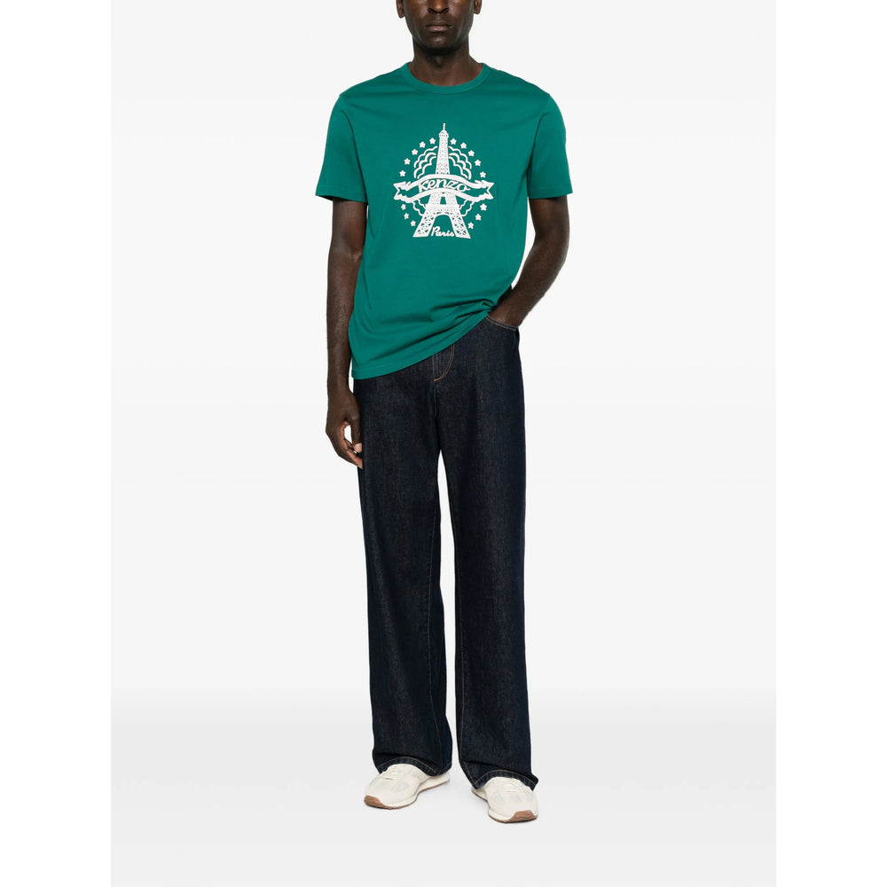 Kenzo Green T-Shirts & Vests - T-Shirts Men KENZO