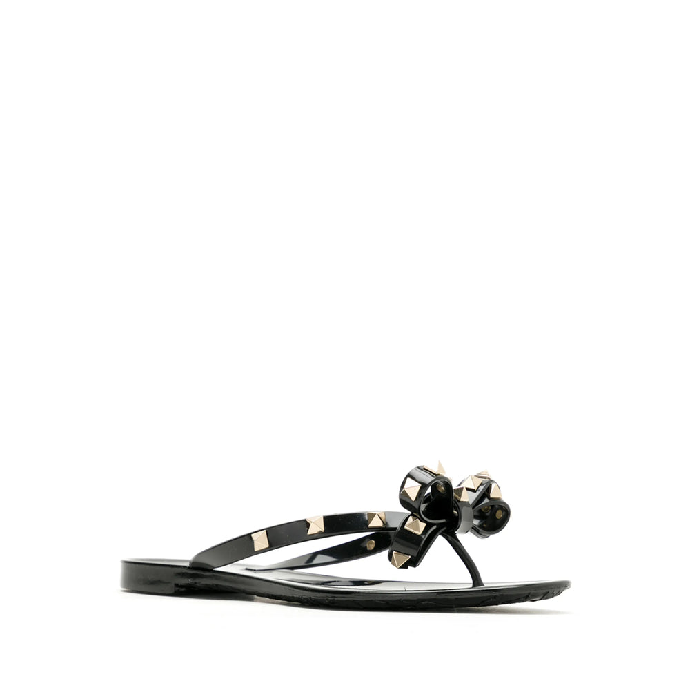 Valentino Garavani Black Flip-Flops & Slides Women VALENTINO GARAVANI