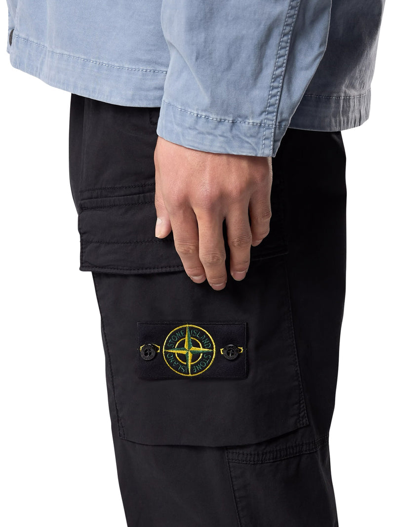 Stone Island Men Regular Fit Tapered Cargo Pants With Drawstring Waist STONE ISLAND