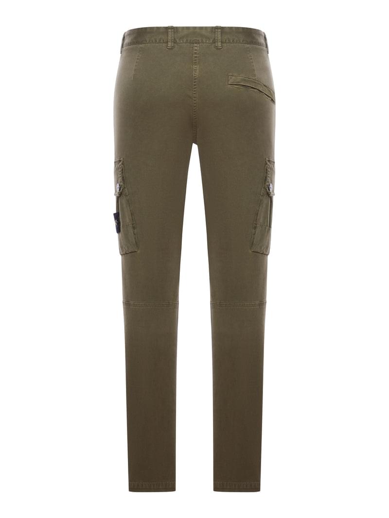 Stone Island Men Compass Logo Cargo Pants STONE ISLAND