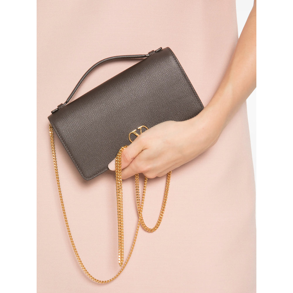 Valentino Garavani Brown Clutch Bags Women VALENTINO GARAVANI
