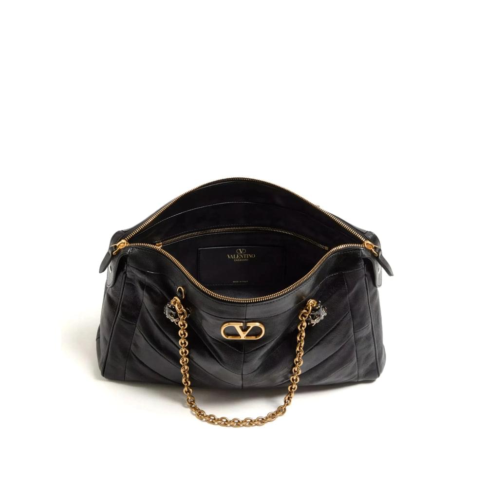 Valentino Garavani Black Shoulder Bags Women VALENTINO GARAVANI