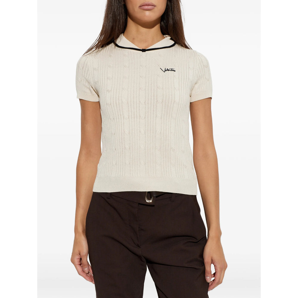 Valentino Neutrals Tops - T-Shirts & Jerseys Women VALENTINO