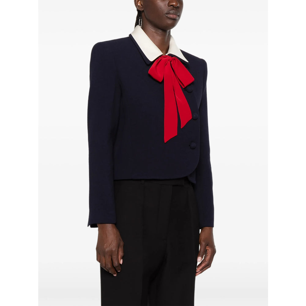 Valentino Blue Jackets - Cropped Jackets Women VALENTINO