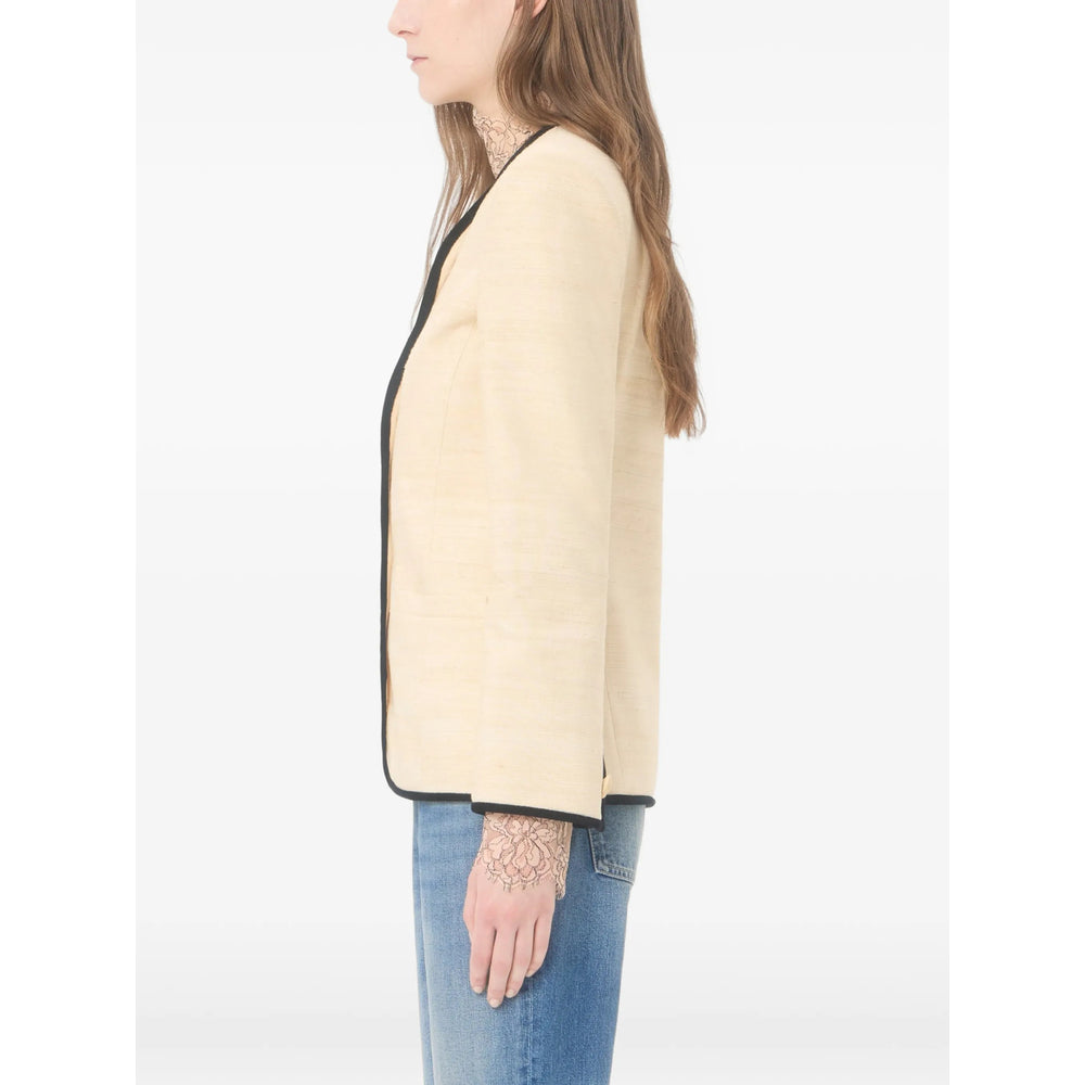 Valentino Neutrals Jackets - Blazers Women VALENTINO