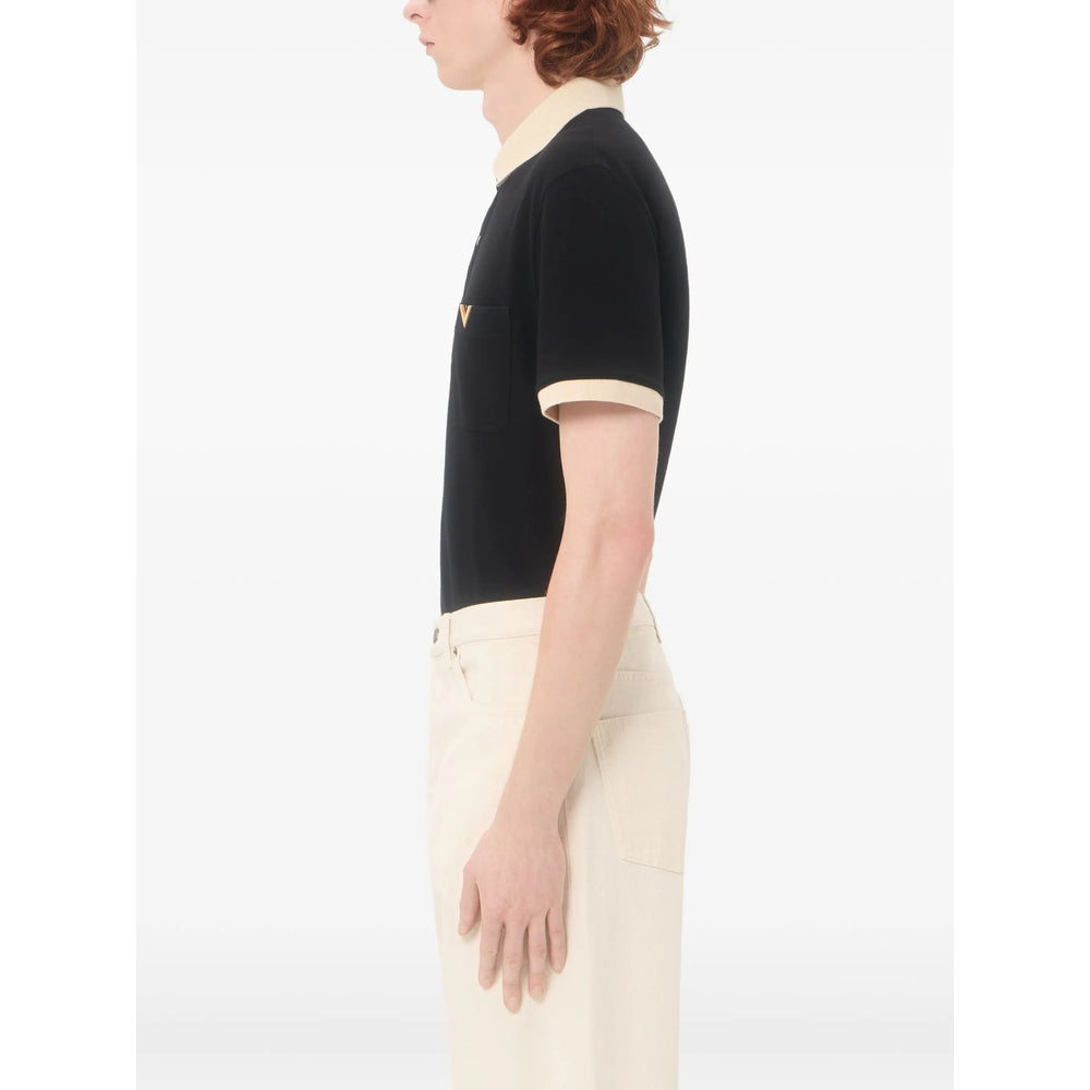 Valentino Black Polo Shirts Men