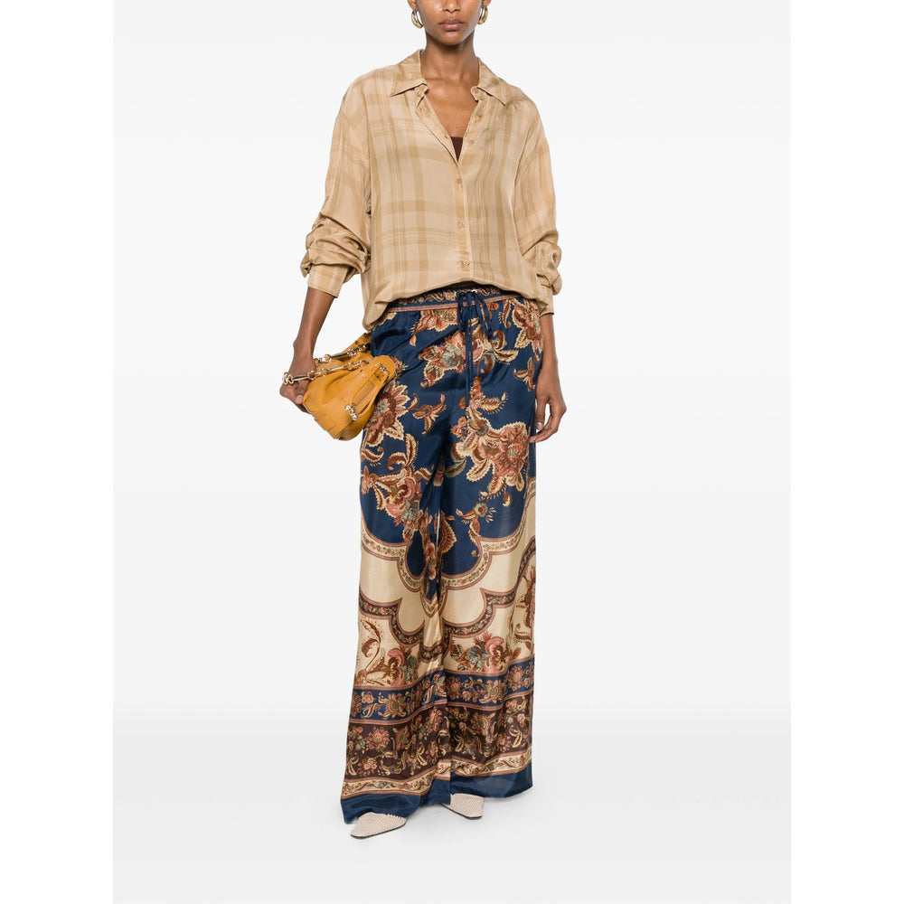 Zimmermann Blue Trousers - Palazzo Pants Women ZIMMERMANN