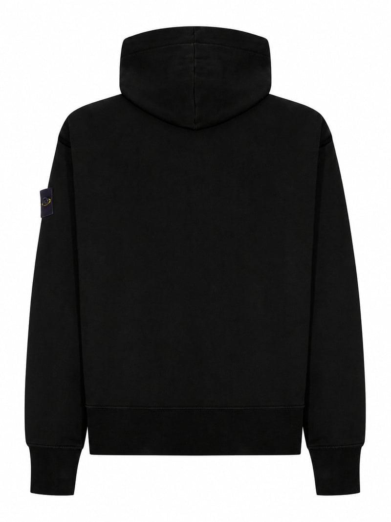 Stone Island Men Cotton Zip-Up Hoodie STONE ISLAND
