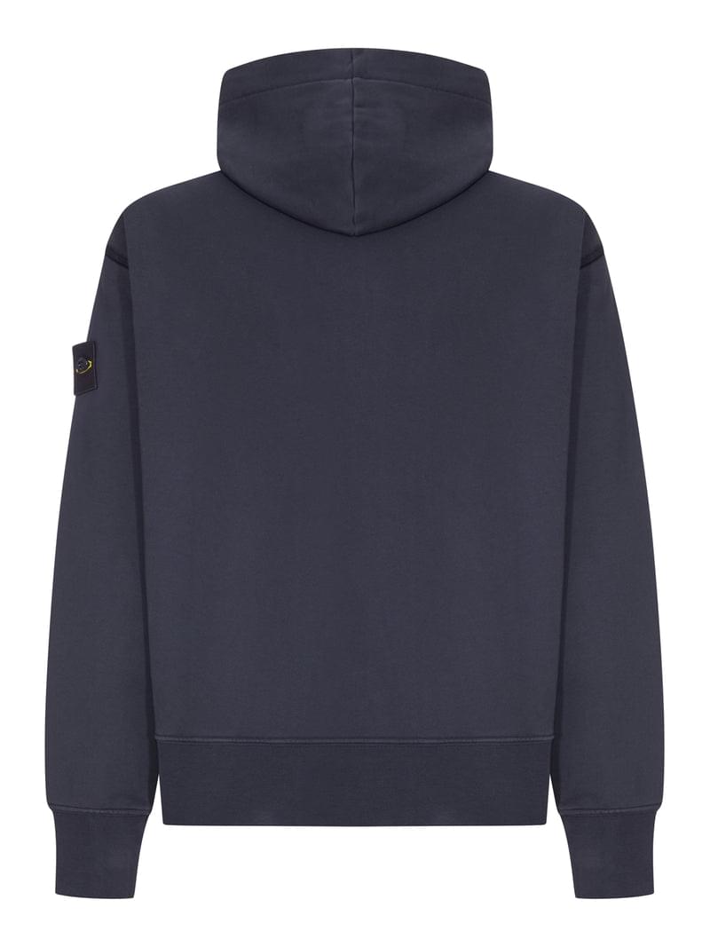 Stone Island Men Cotton Zip-Up Hoodie STONE ISLAND