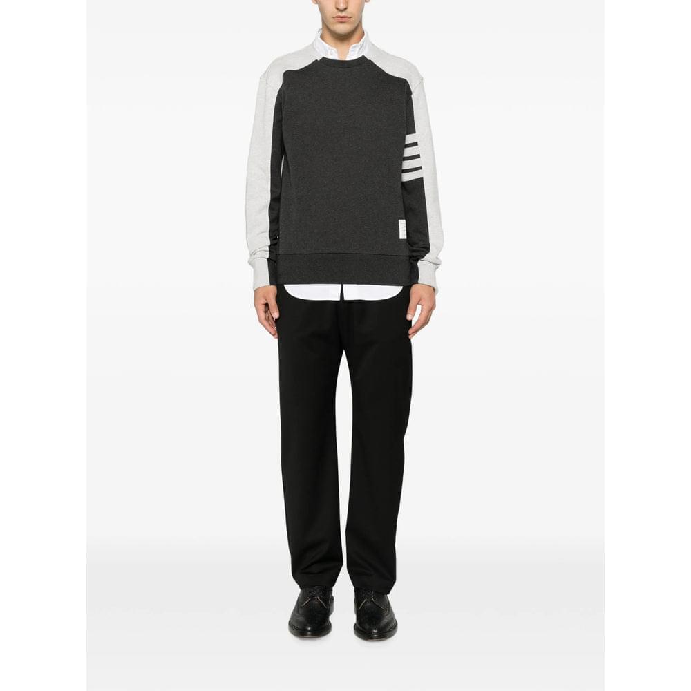 Thom Browne Grey Sweaters & Knitwear - Sweatshirts Men THOM BROWNE