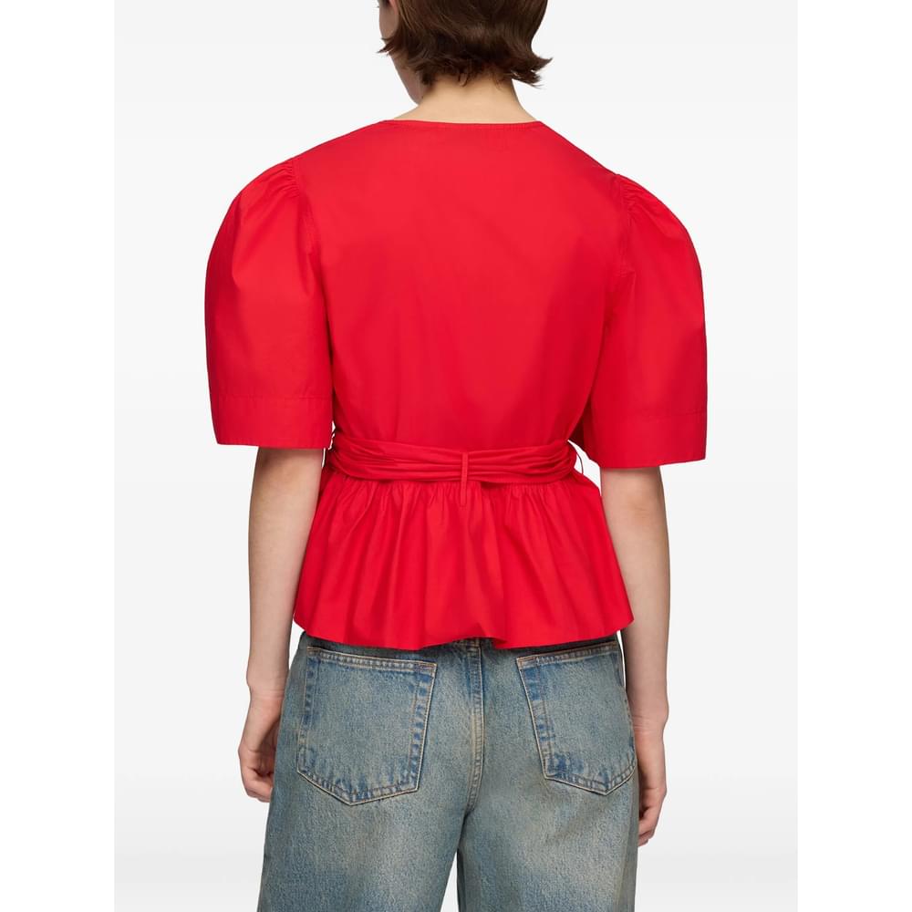 Ganni Red Tops - Blouses Women GANNI
