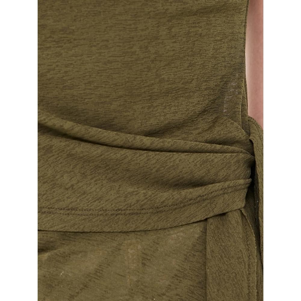 Ganni Green Tops - Vests & Tank Tops Women GANNI