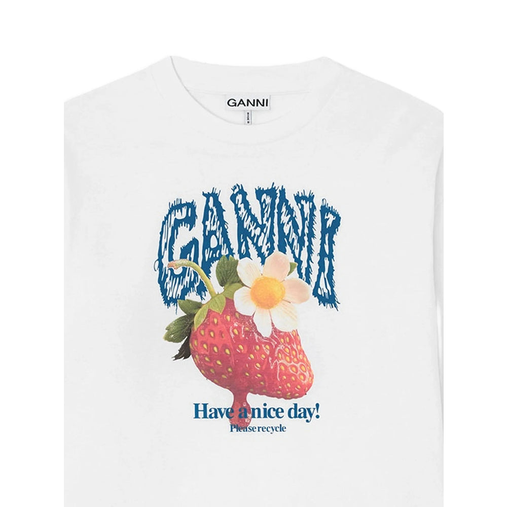 Ganni White Tops - T-Shirts & Jerseys Women GANNI