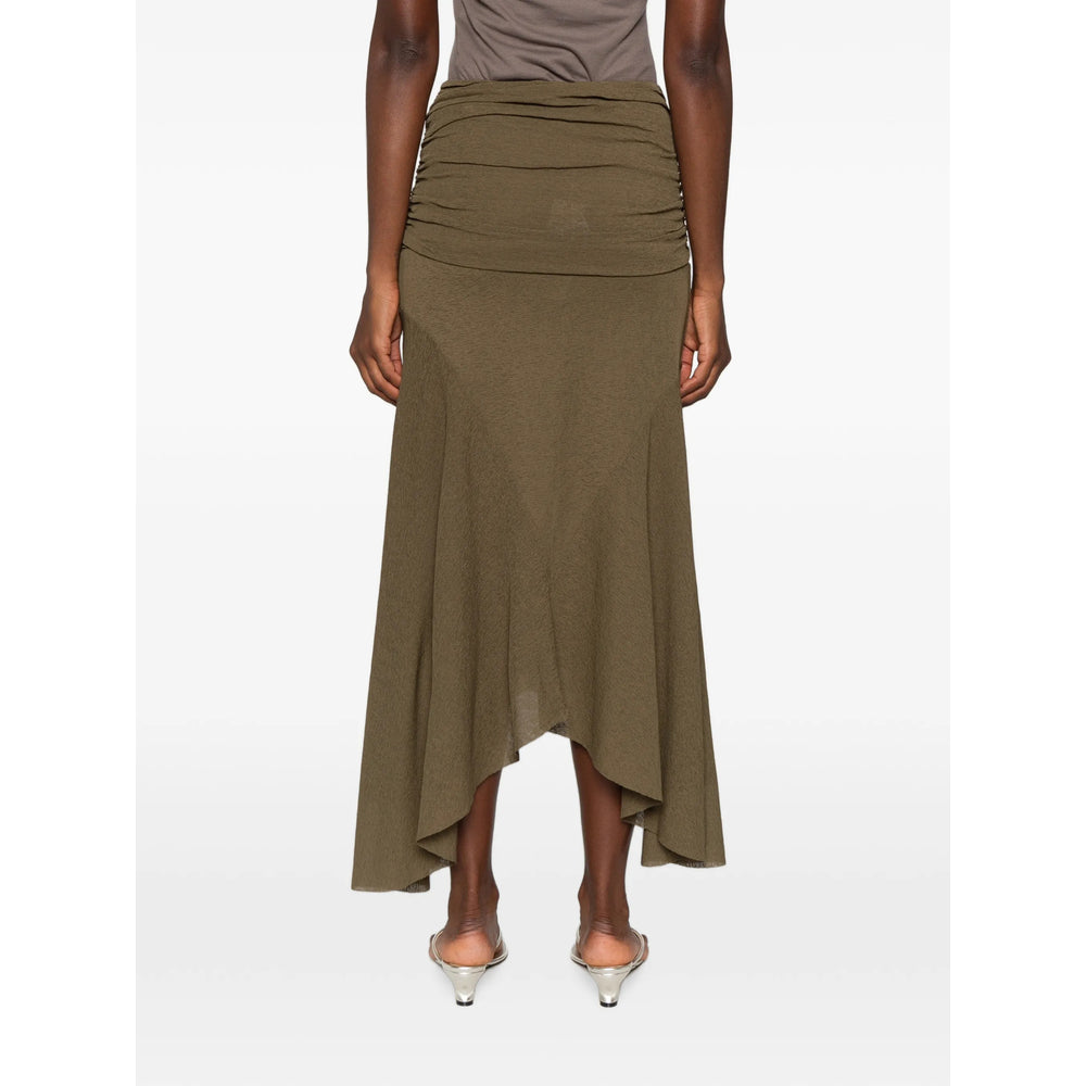 Ganni Green Skirts - Asymmetric & Draped Skirts Women GANNI