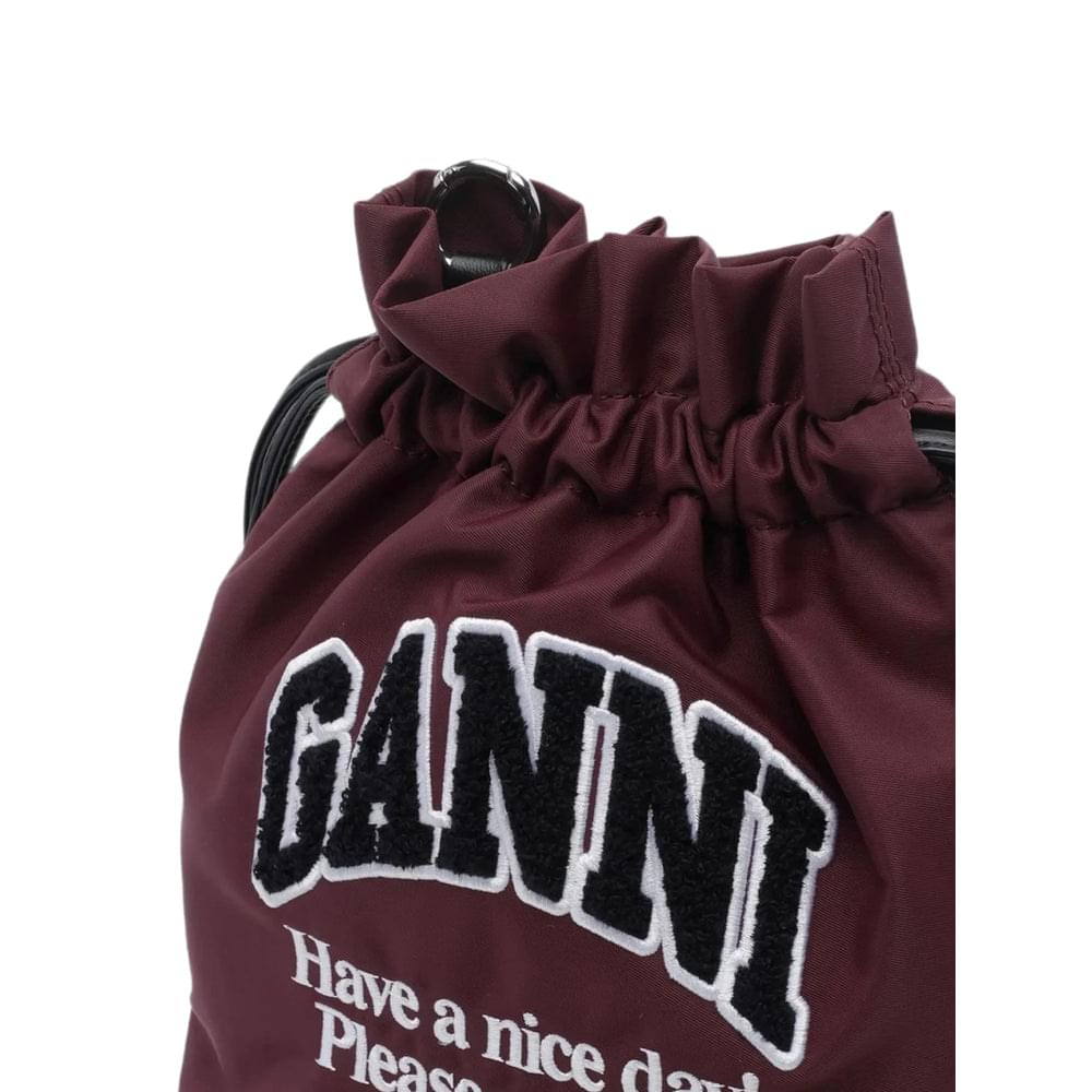 Ganni Brown Bucket Bags Women GANNI