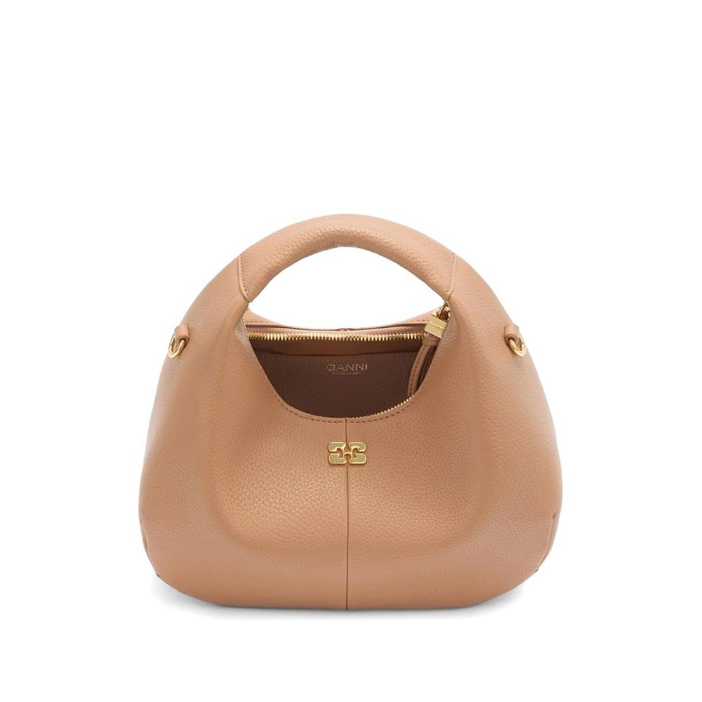 Ganni Brown Tote Bags Women GANNI