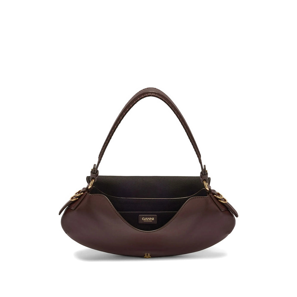 Ganni Brown Shoulder Bags Women GANNI