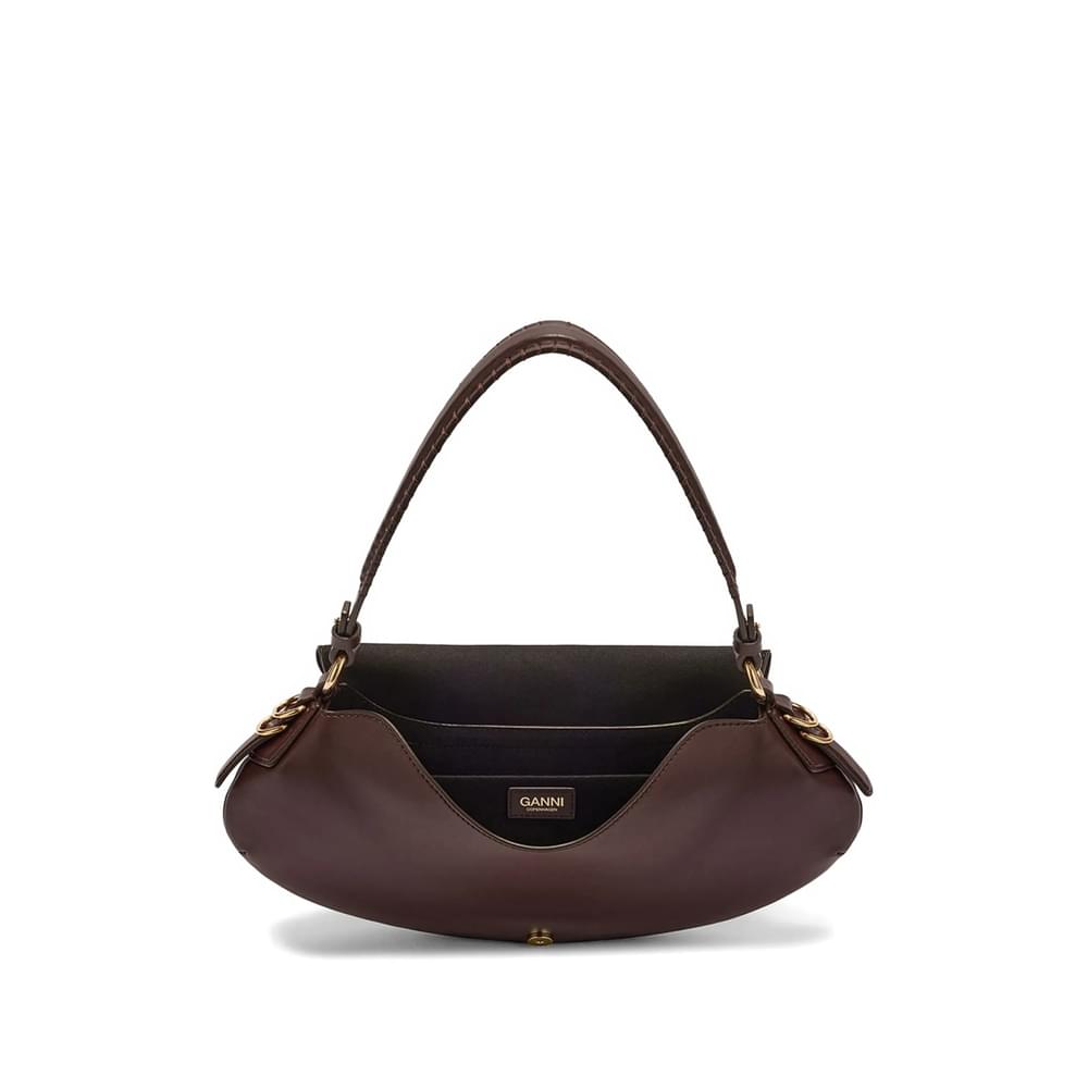 Ganni Brown Shoulder Bags Women GANNI