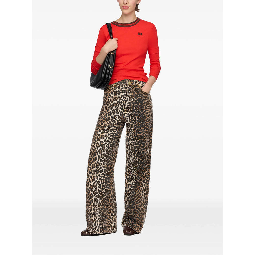 Ganni Red Tops - T-Shirts & Jerseys Women GANNI