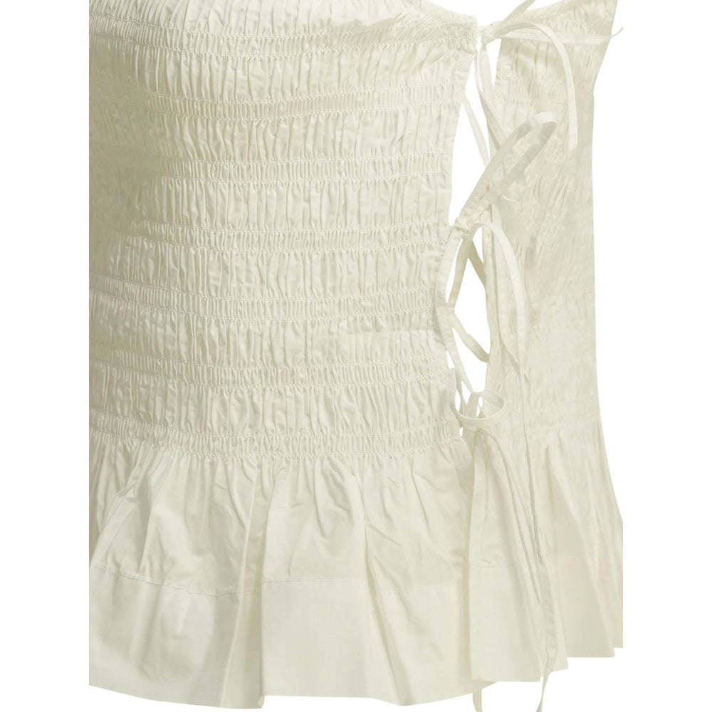 Ganni Neutrals Tops - Vests & Tank Tops Women GANNI