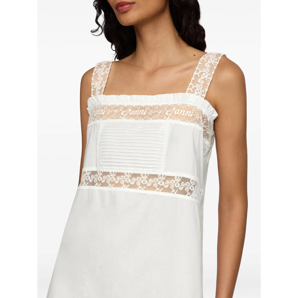 Ganni White Dresses - Day Dresses Women GANNI