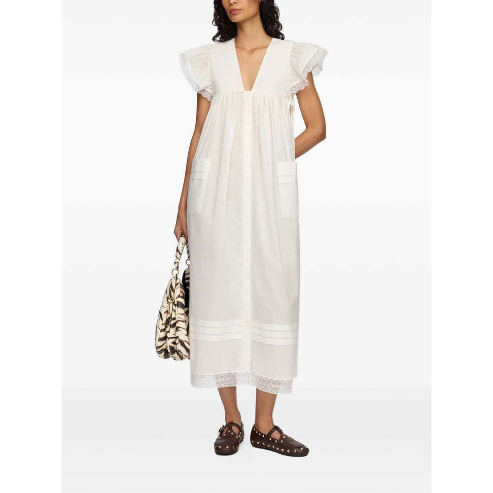 Ganni White Dresses - Day Dresses Women GANNI