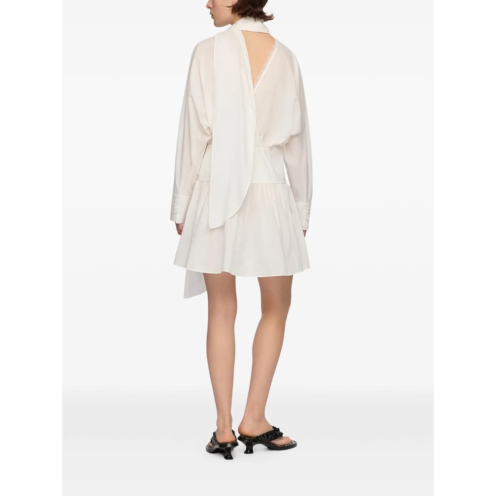 Ganni White Dresses - Day Dresses Women GANNI