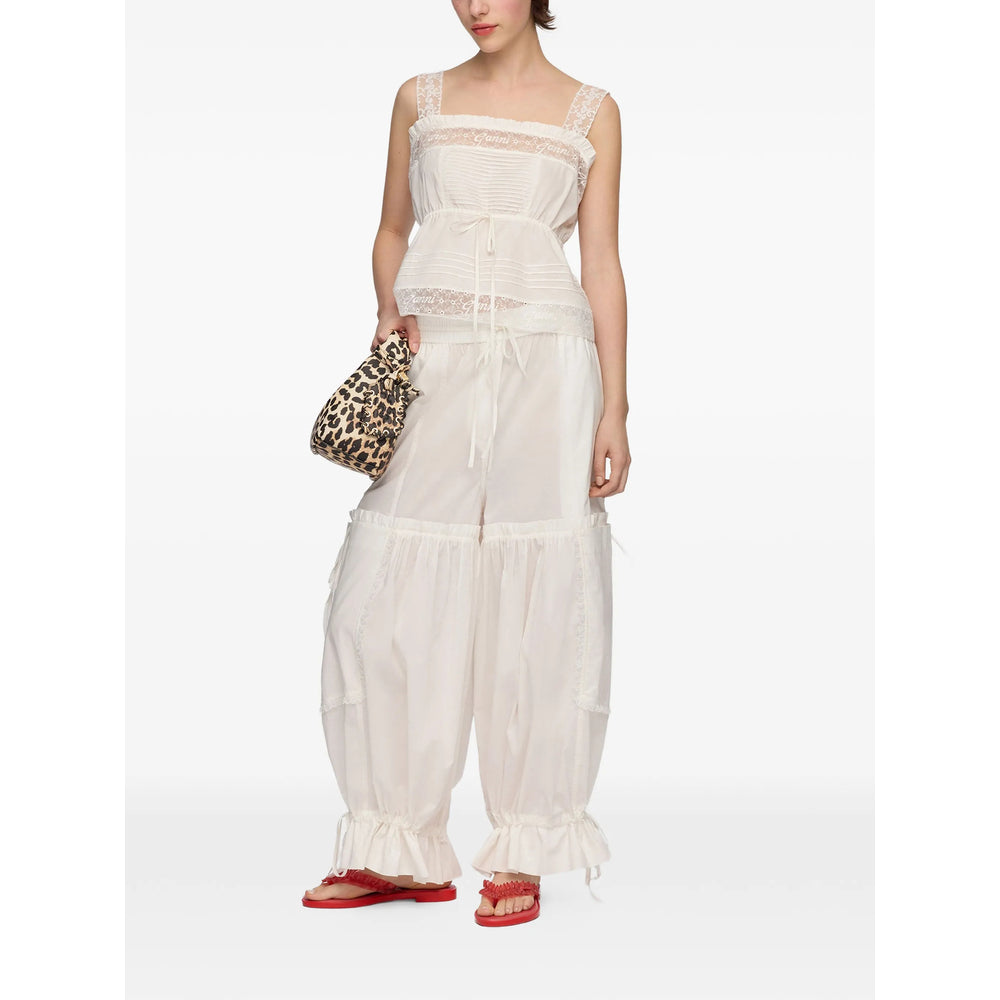 Ganni White Tops - Vests & Tank Tops Women GANNI