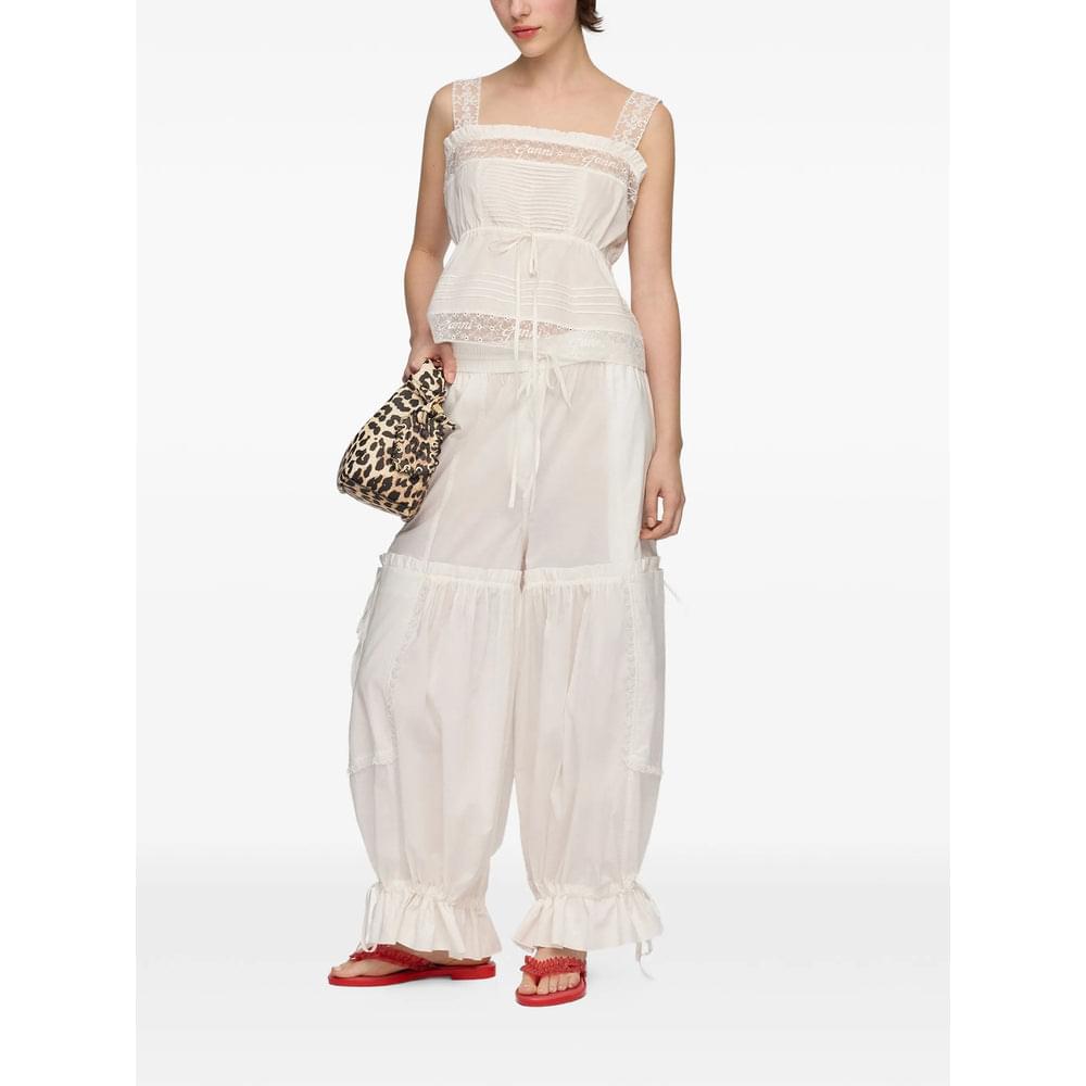 Ganni White Tops - Vests & Tank Tops Women Women GANNI