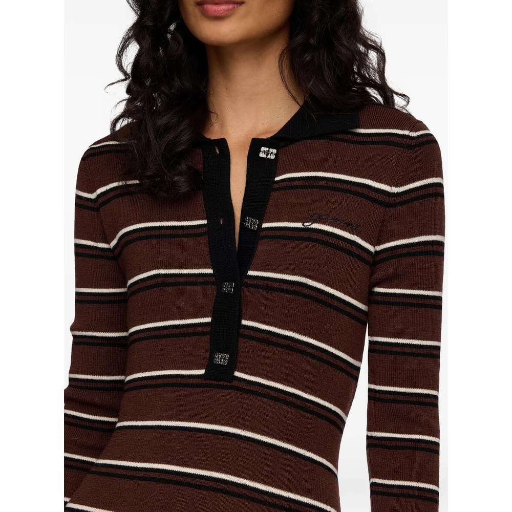 Ganni Brown Dresses - Day Dresses Women GANNI