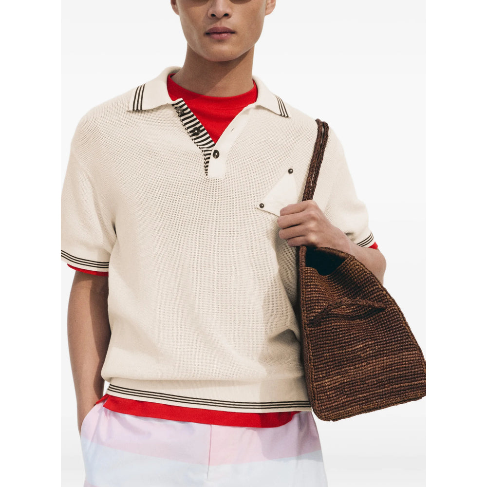 Jacquemus White Polo Shirts Men JACQUEMUS