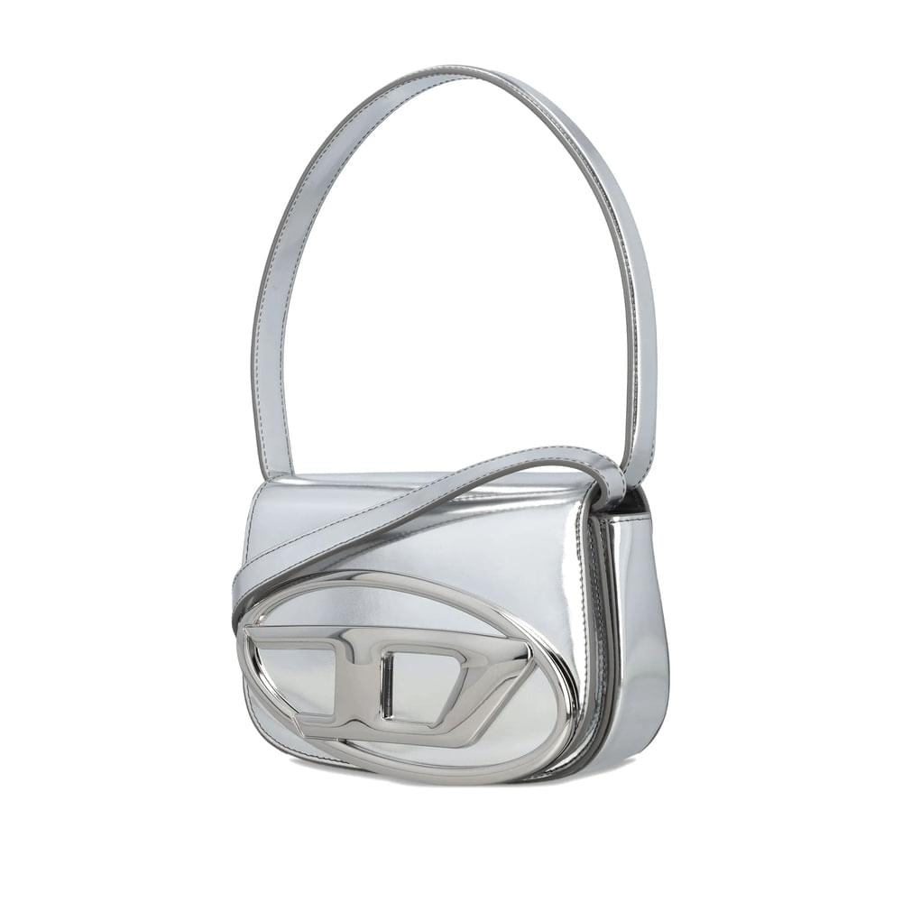 Diesel Silver Tote Bags Women DIESEL