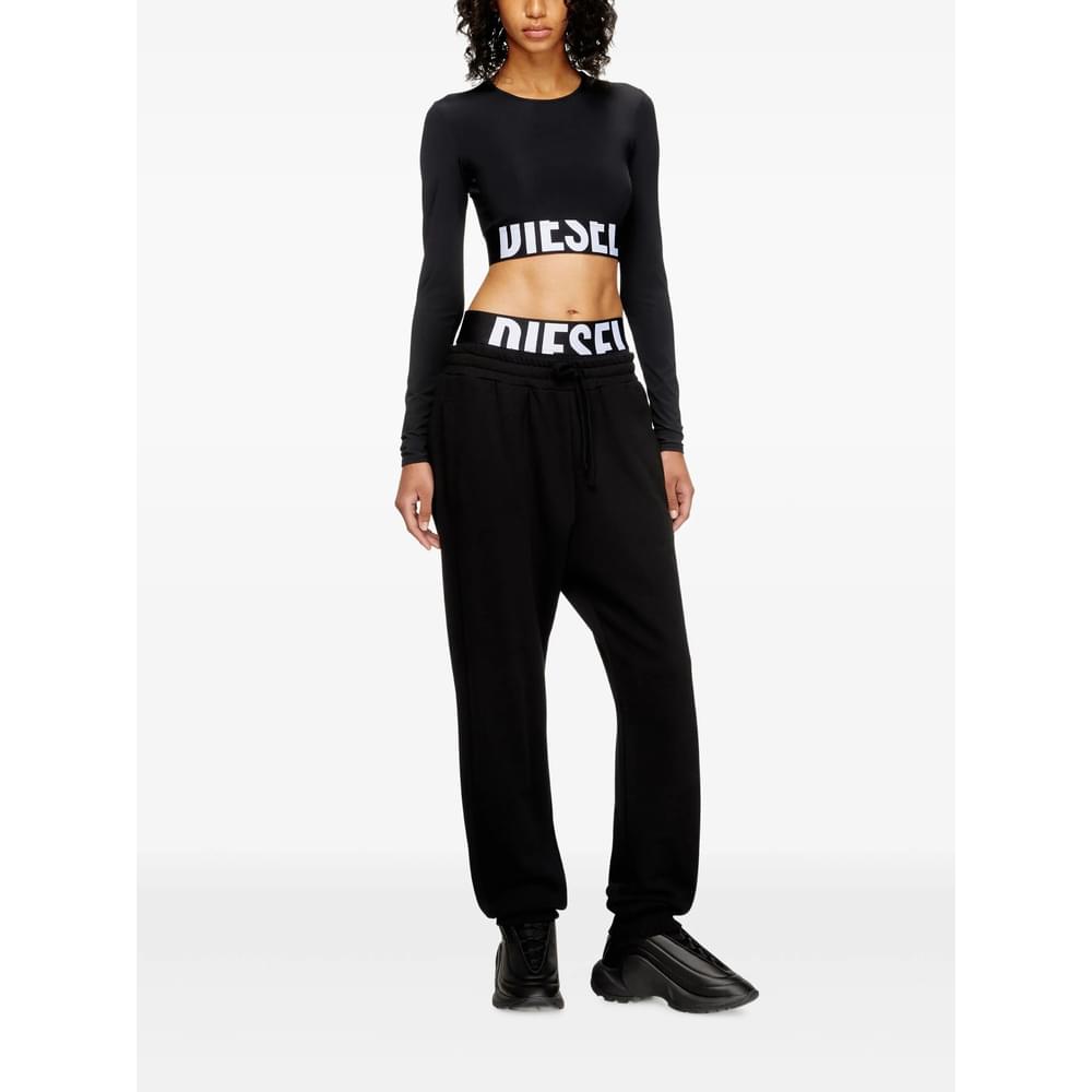Diesel Black Tops - T-Shirts & Jerseys Women DIESEL