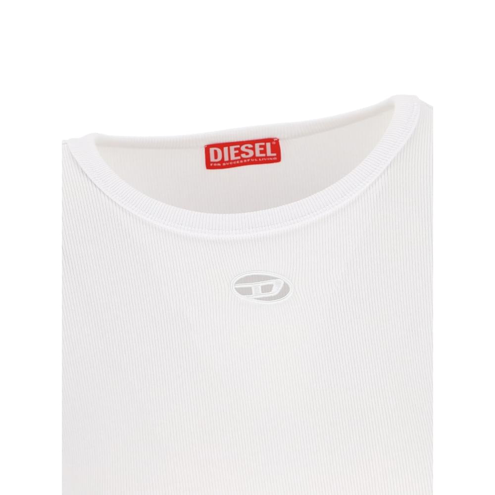 Diesel White Tops - T-Shirts & Jerseys Women DIESEL