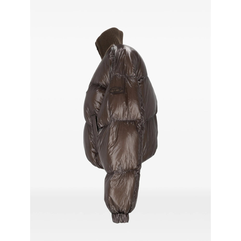 Diesel Brown Jackets Women DIESEL