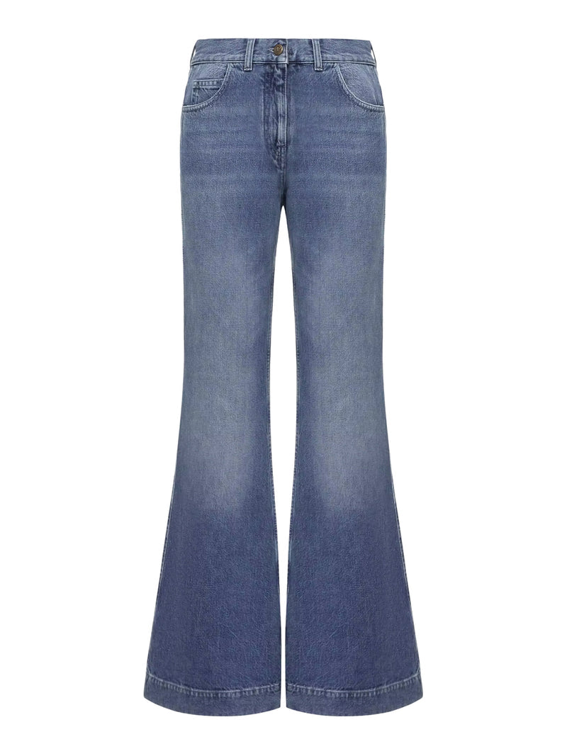 Moncler Women Wide Leg Denim Jeans MONCLER