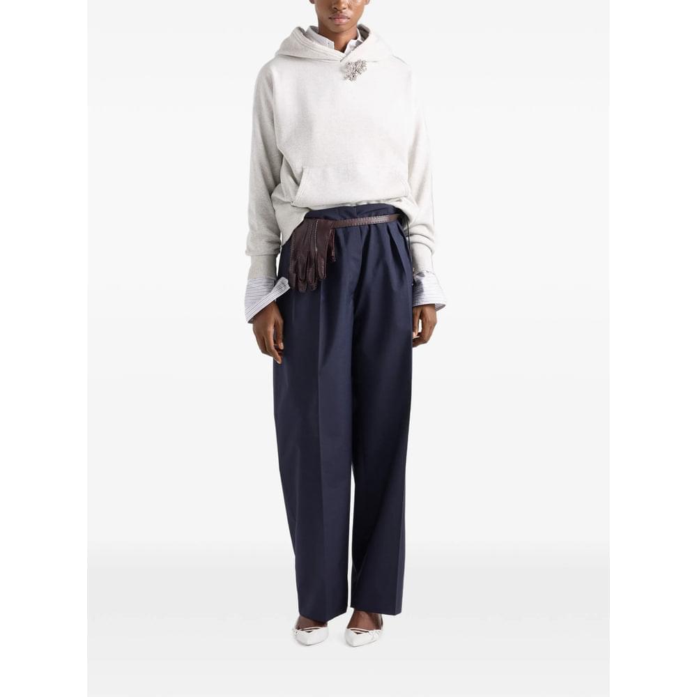 Prada Grey Tops - Hoodies Women PRADA