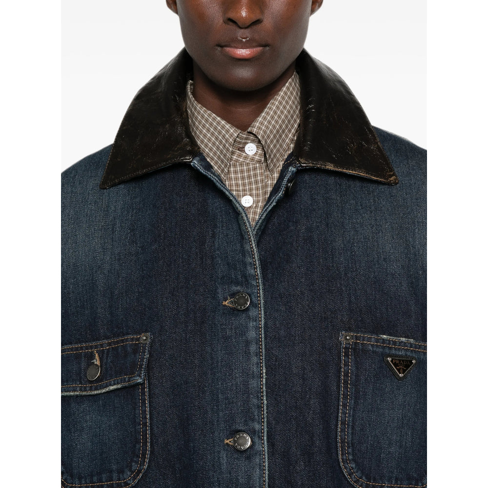 Prada Blue Jackets - Denim Jackets Women PRADA