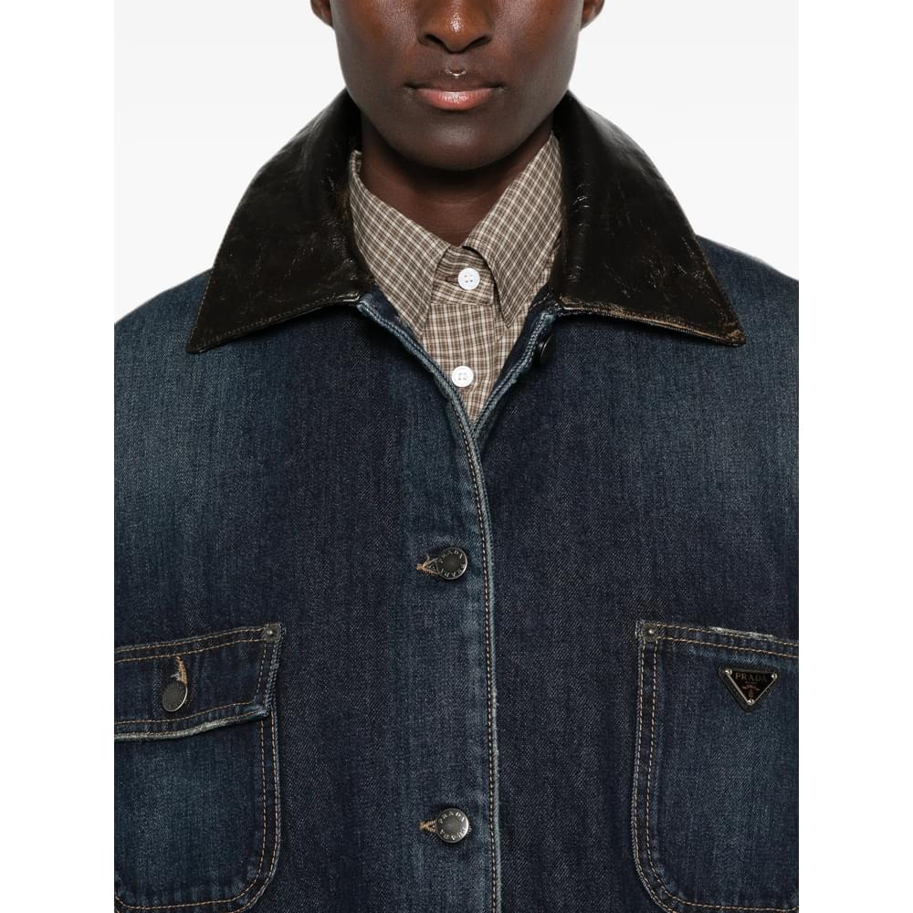 Prada Blue Jackets - Denim Jackets Women PRADA