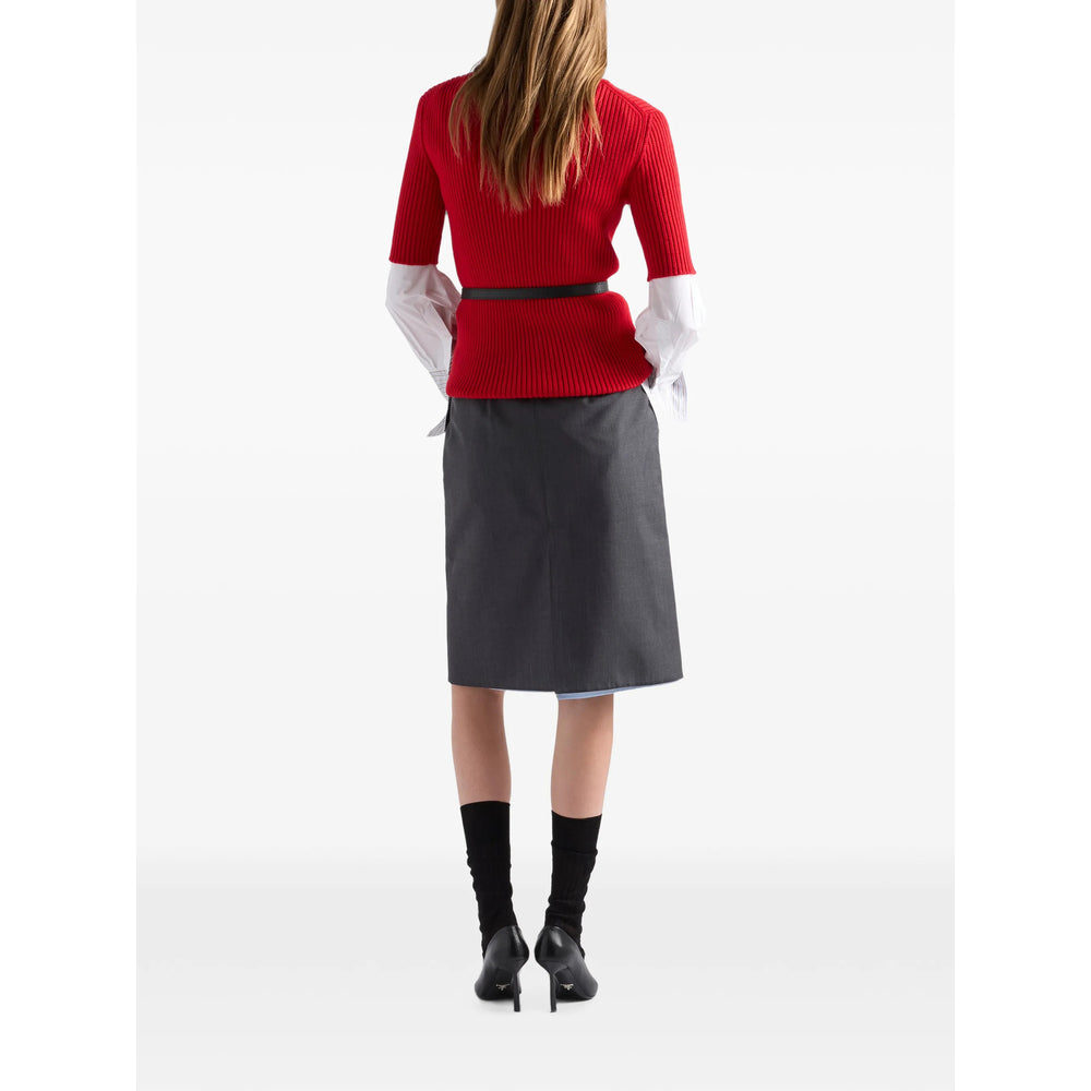 Prada Grey Skirts - Pencil Skirts Women PRADA